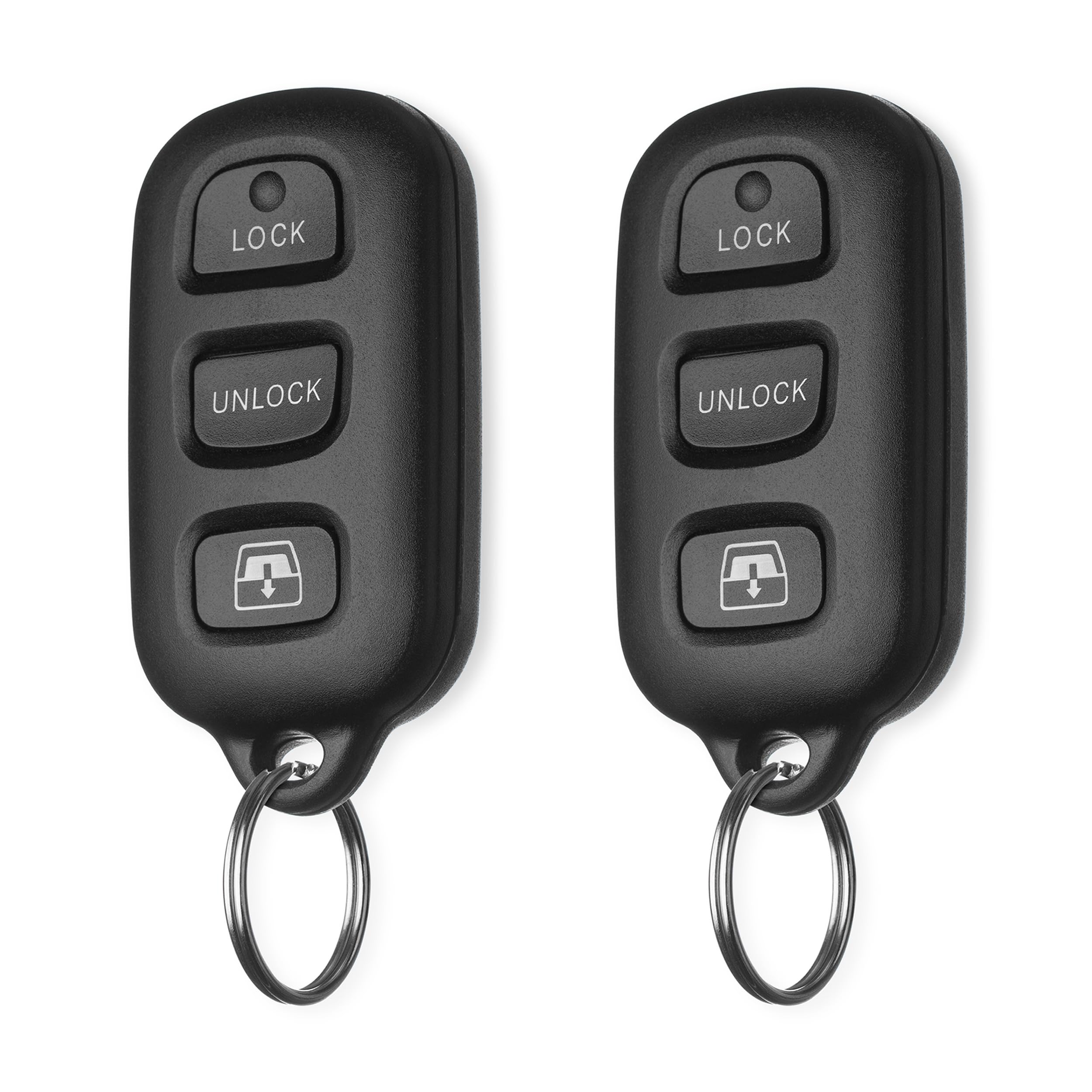 FOBTEK Key Fob Keyless Entry Remote for Toyota 4Runner Sequoia Replacement for HYQ12BBX, 89742-35050 (3-Button)